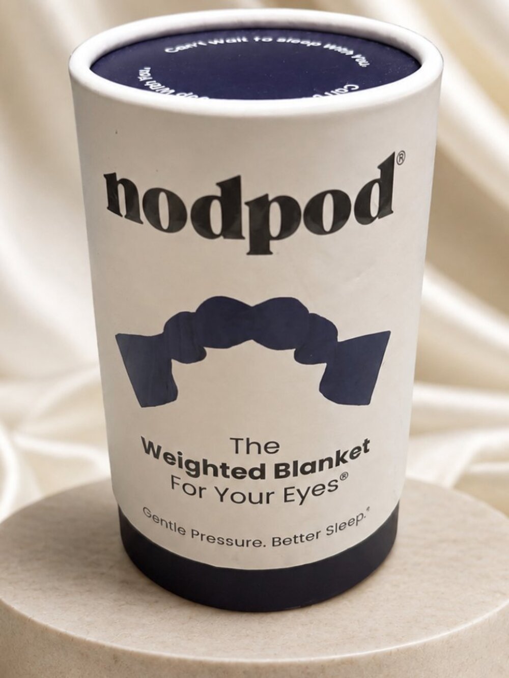 Nodpod Weighted, Gentle-Pressure Sleep Mask, Midnight Blue, Brand-New